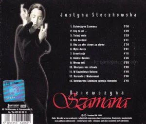 Justyna Steczkowska - Dziewczyna szamana, okładka tył